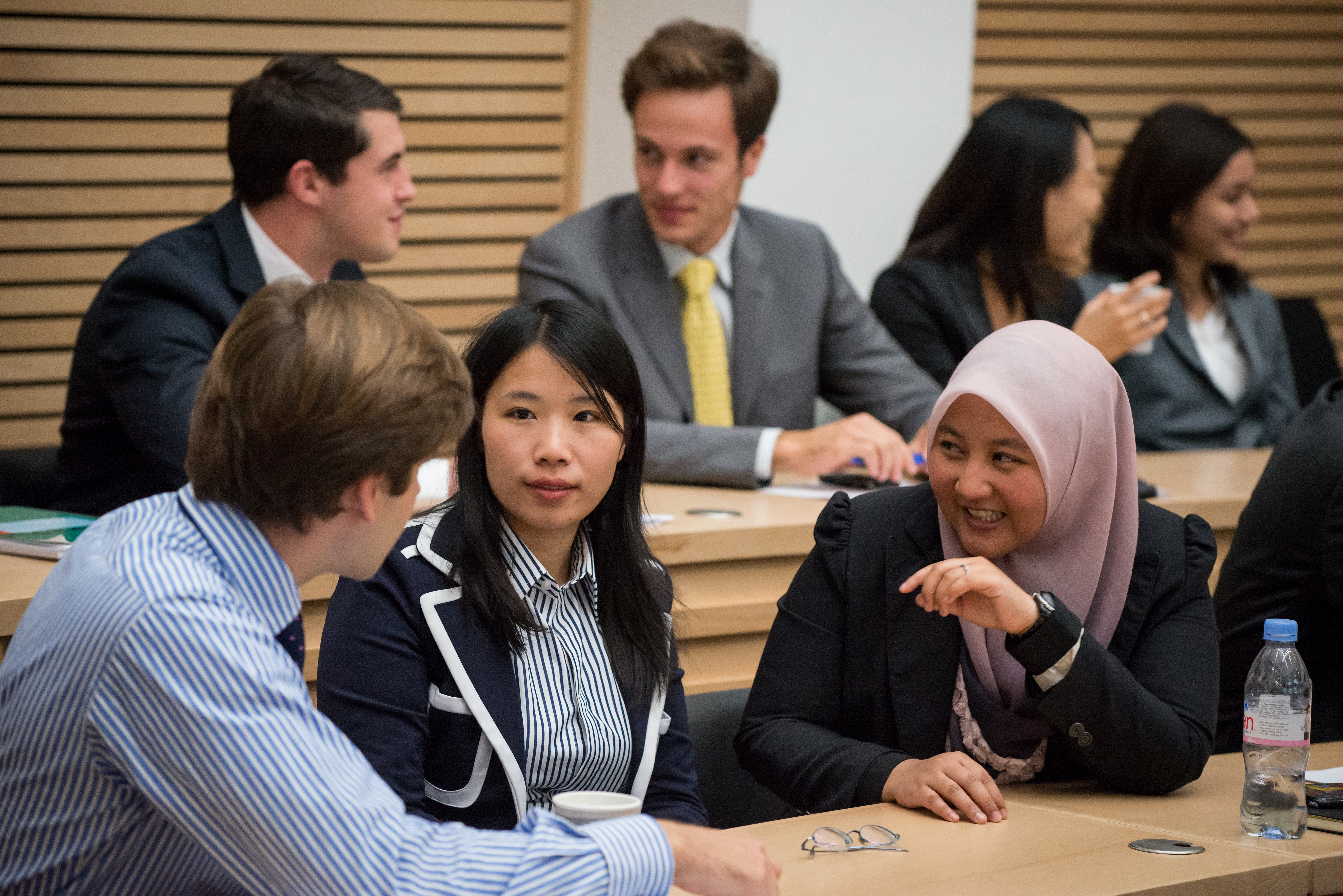 Students discussing in a seminar 