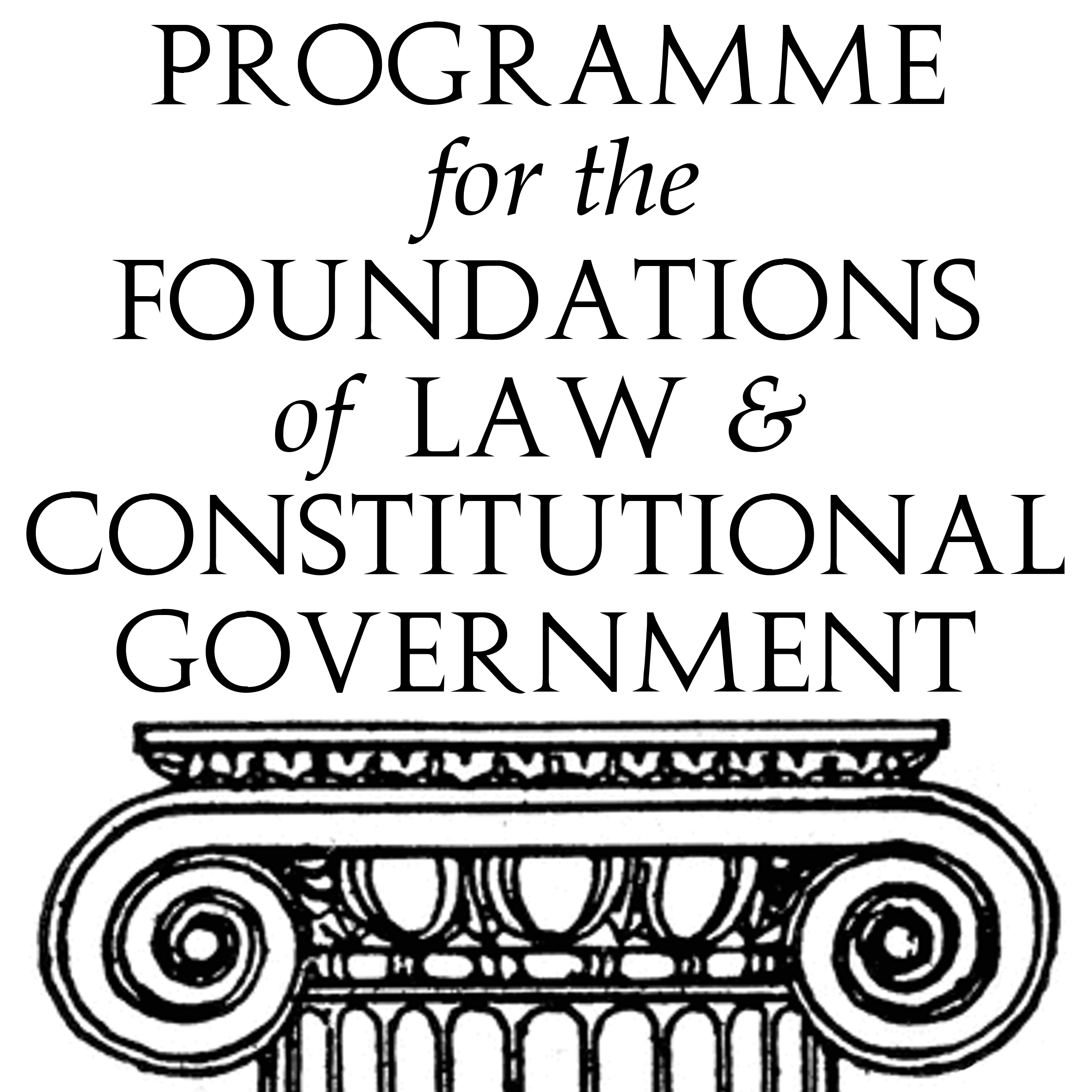 Programme for the Foundations of Law & Constitutional Government logo