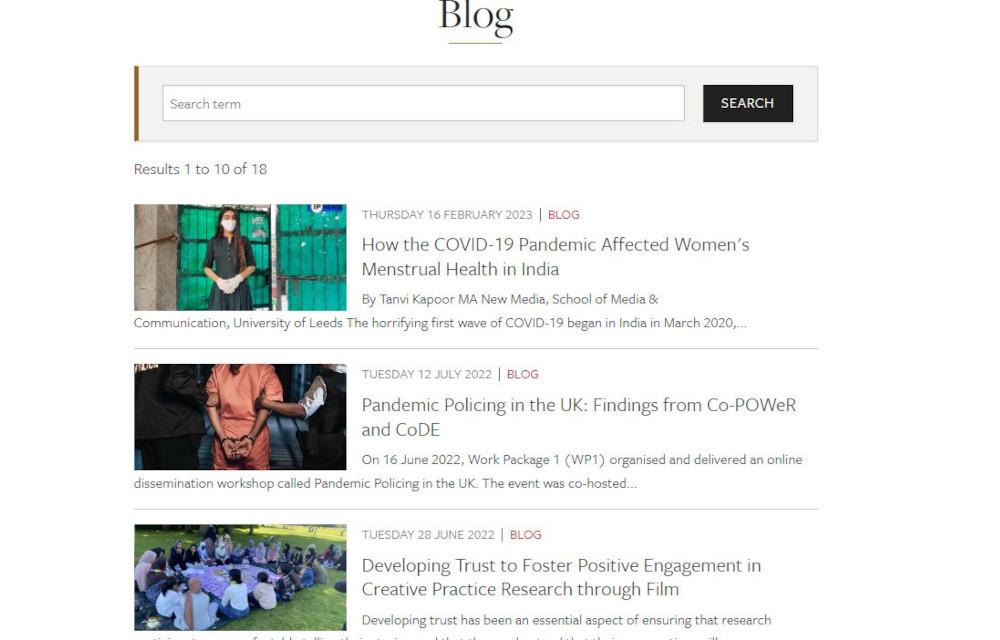 Co-POWeR Blog page