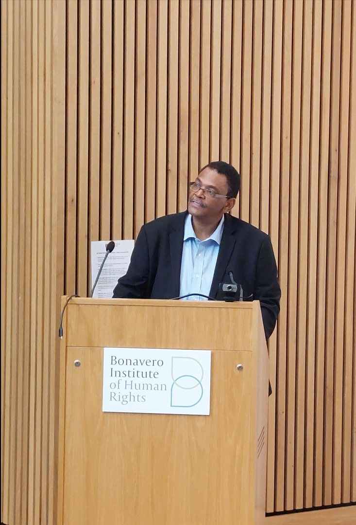 Justice Majiedt speaking at the Bonavero Institute of Human Rights in 2022 Justice Majiedt speaking at the Bonavero Institute of Human Rights in 2022