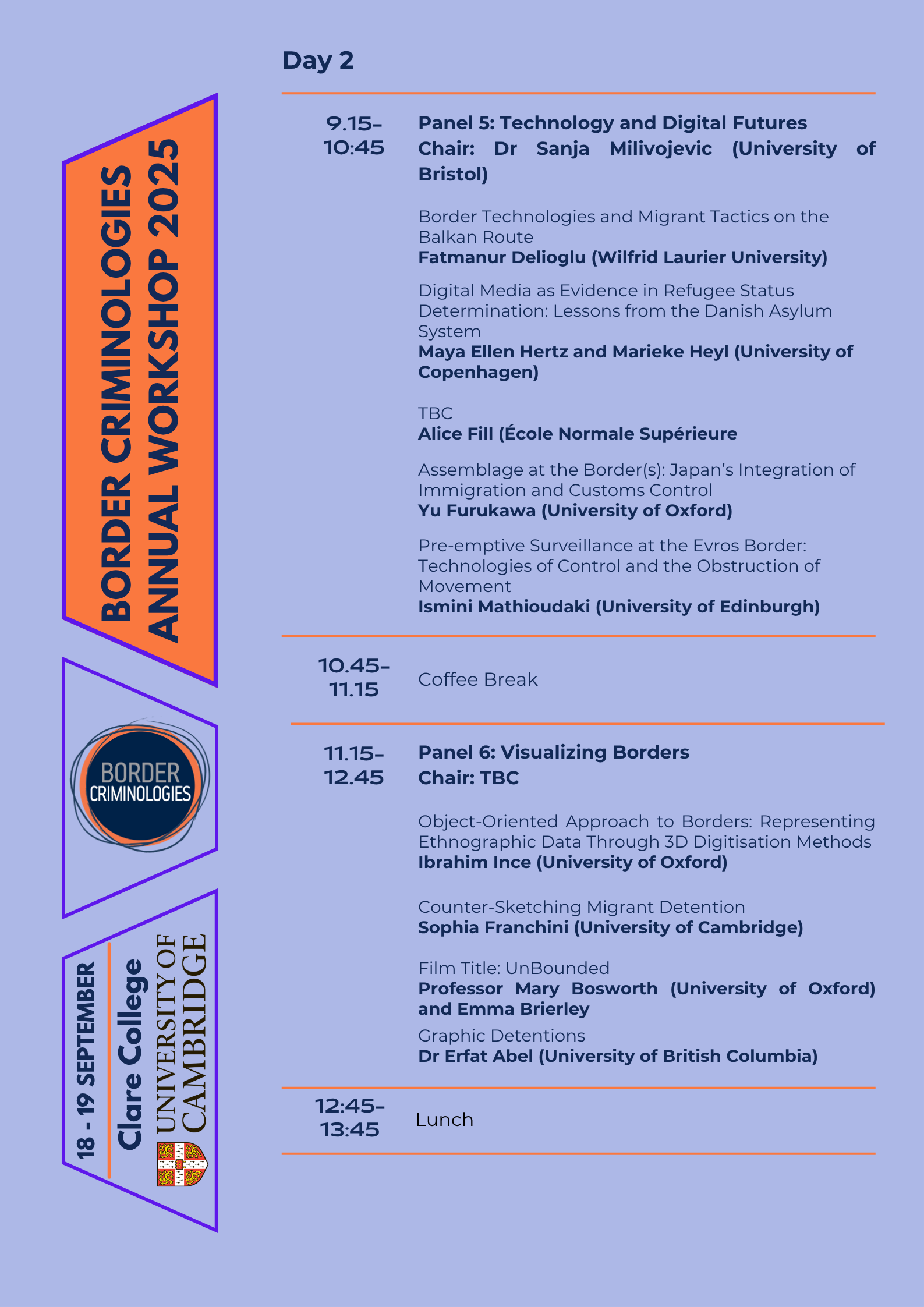 event programme